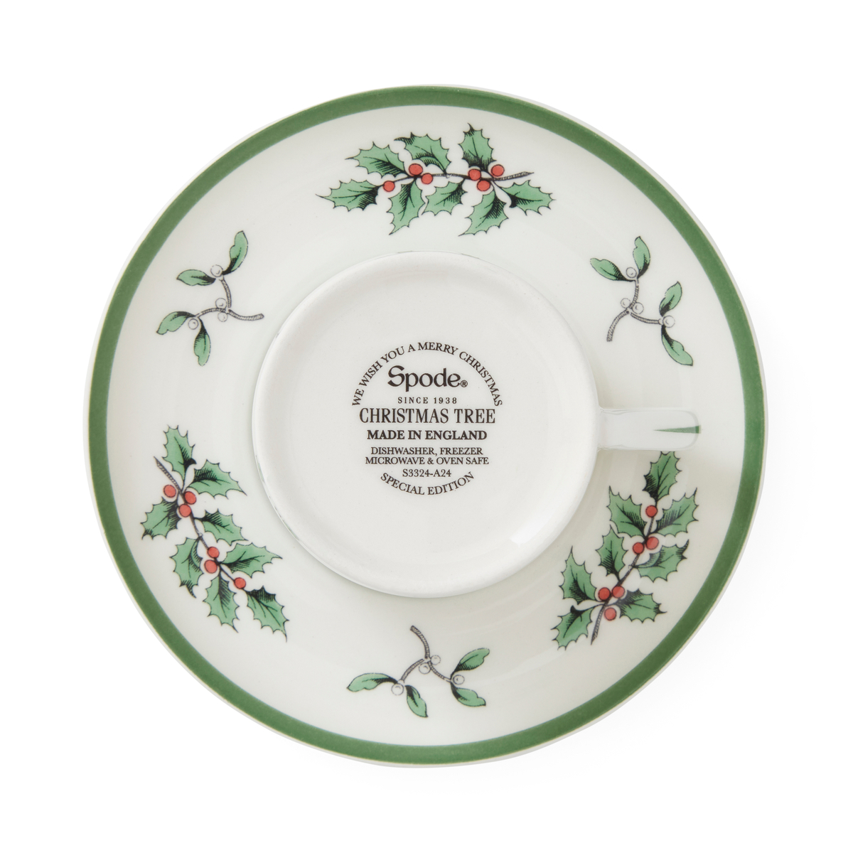 Christmas Tree Espresso Cup & Saucer Set of 4 image number null